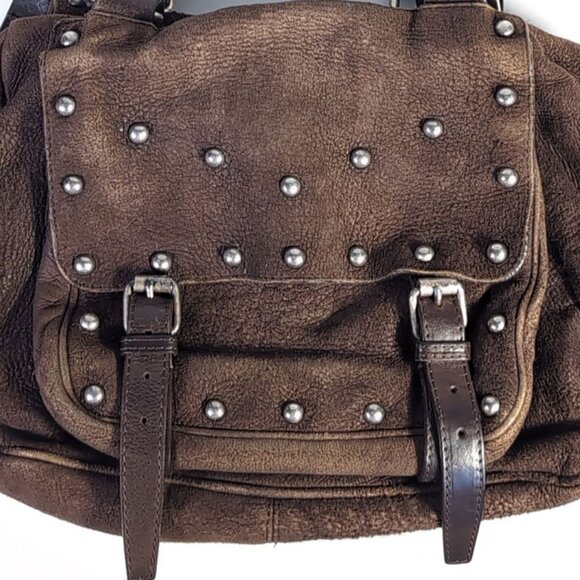 Chloe Shearling Satchel 'Ollie' Chocolate Brown Y2K Bag - Picture 7 of 12